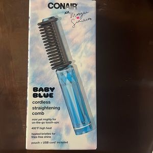 Conair baby blue cordless straightening comb